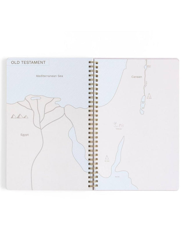 Church Notes Notebook w/ Maps -Lilac