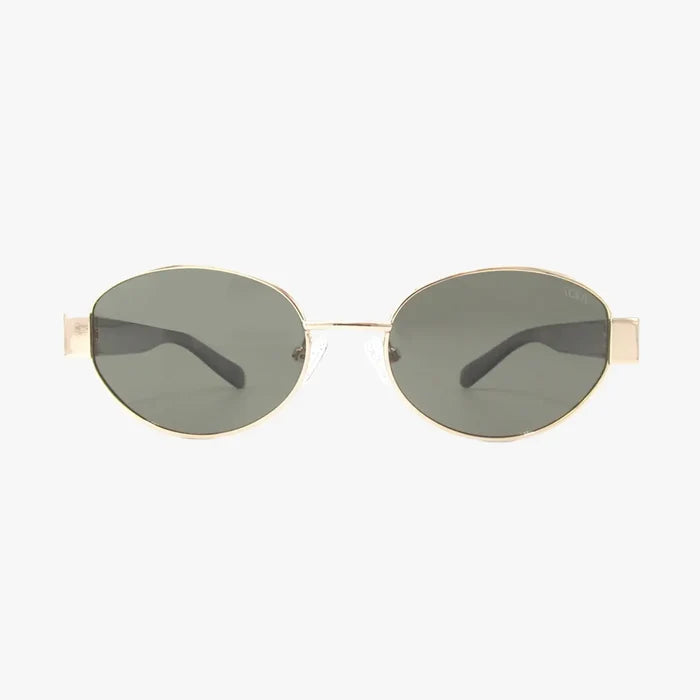 Coco Classic Polarized Oval Metal Fashion Sunglasses