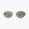 Coco Classic Polarized Oval Metal Fashion Sunglasses