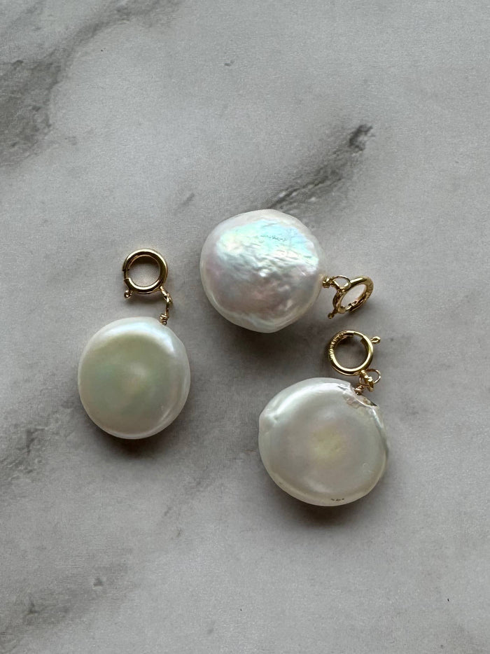 Coin Pearl Charm