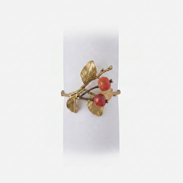 Crab Apple Napkin Ring - Set of 4