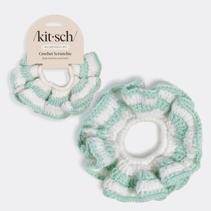 Crochet Scrunchie - Seafoam Blue