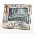 Crossword photo frame, 7" tall