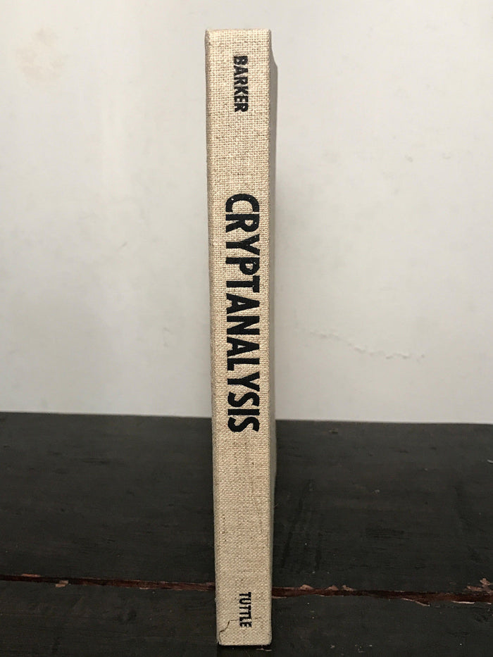 CRYPTANALYSIS: COLUMNAR TRANSPOSITION CIPHER, Wayne Barker, 1st/1st 1961 HC/DJ