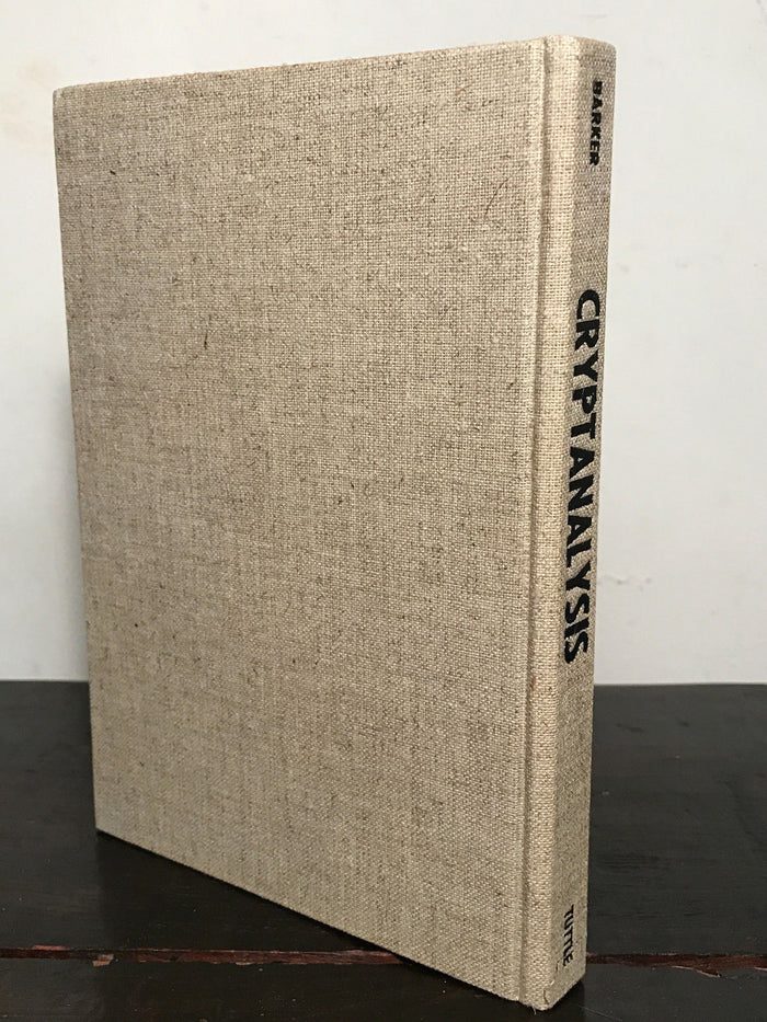 CRYPTANALYSIS: COLUMNAR TRANSPOSITION CIPHER, Wayne Barker, 1st/1st 1961 HC/DJ