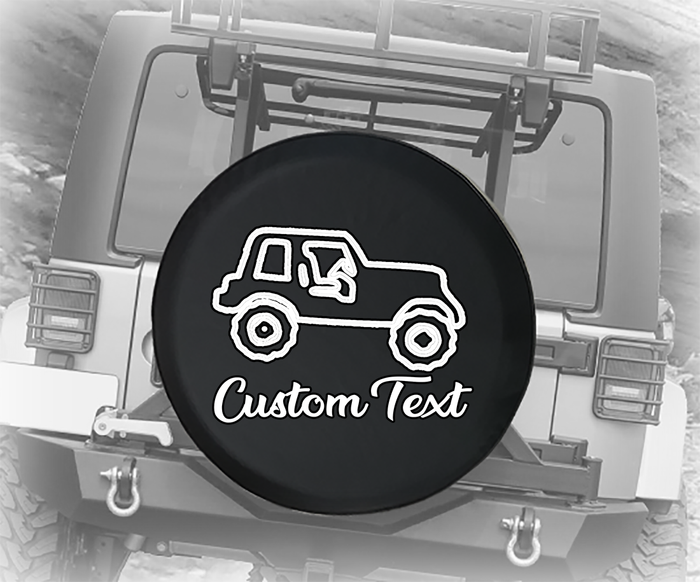 Cute American 4x4 SUV- Personalized Spare Tire Cover - TireCoverPro