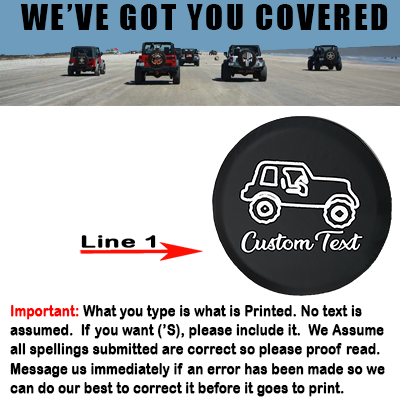 Cute American 4x4 SUV- Personalized Spare Tire Cover - TireCoverPro