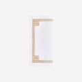 Daisy Chain Hemstitch Gold Cocktail Napkin