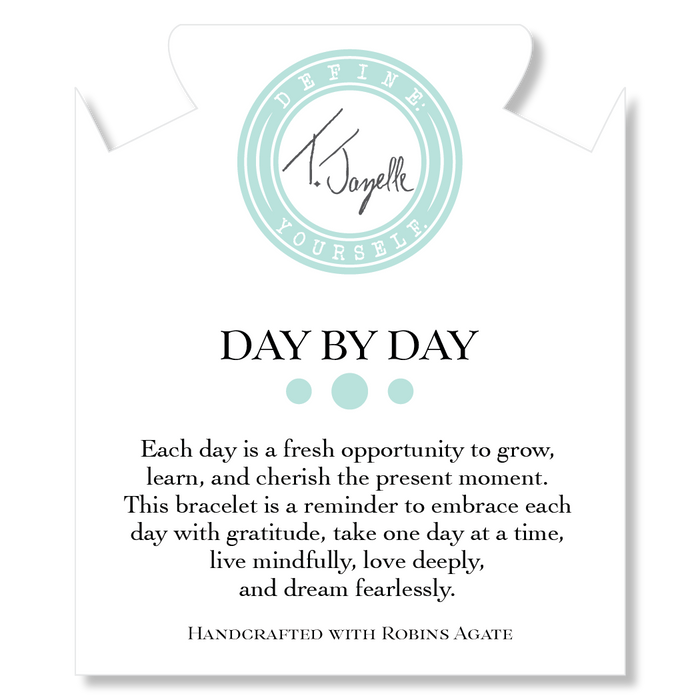 Day by Day Collection- Robins Egg Agate Gemstone Bracelet