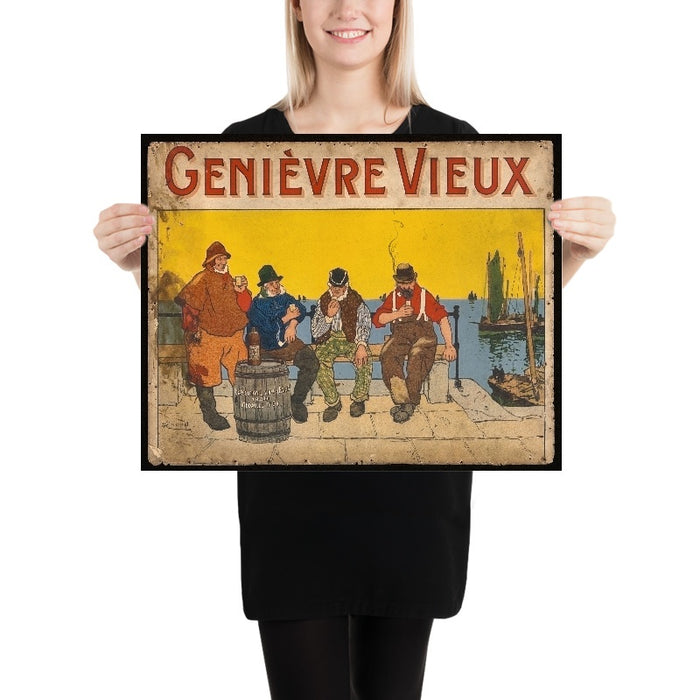 De Kempenaer Vintage Genever Poster by Henri Cassiers, 1903