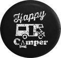 Distressed - Happy Camper Camp Fire Jeep Camper Spare Tire Cover T111 35 inch
