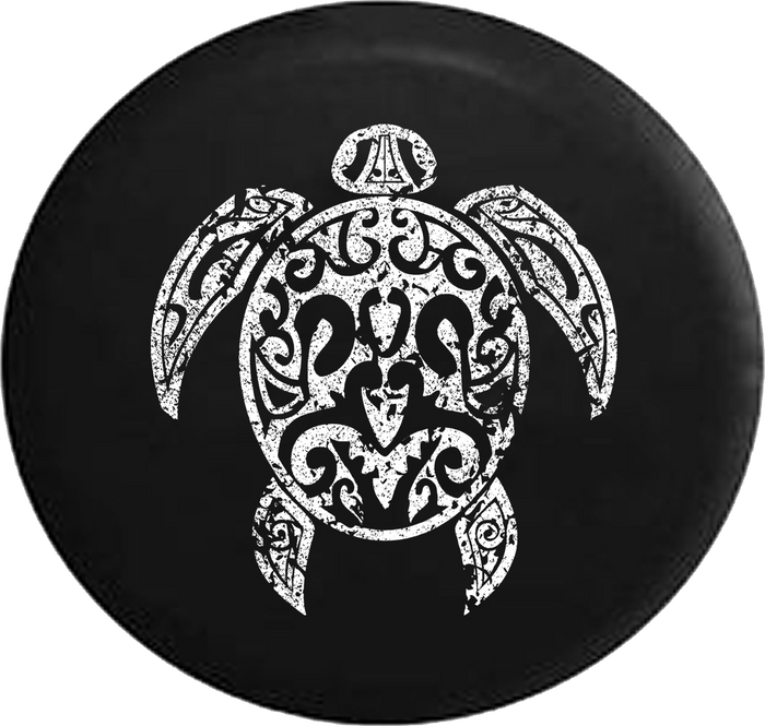 Distressed - Sea Turtle Diving Beach Marine Life Jeep Camper Spare Tire Cover T141 35 inch