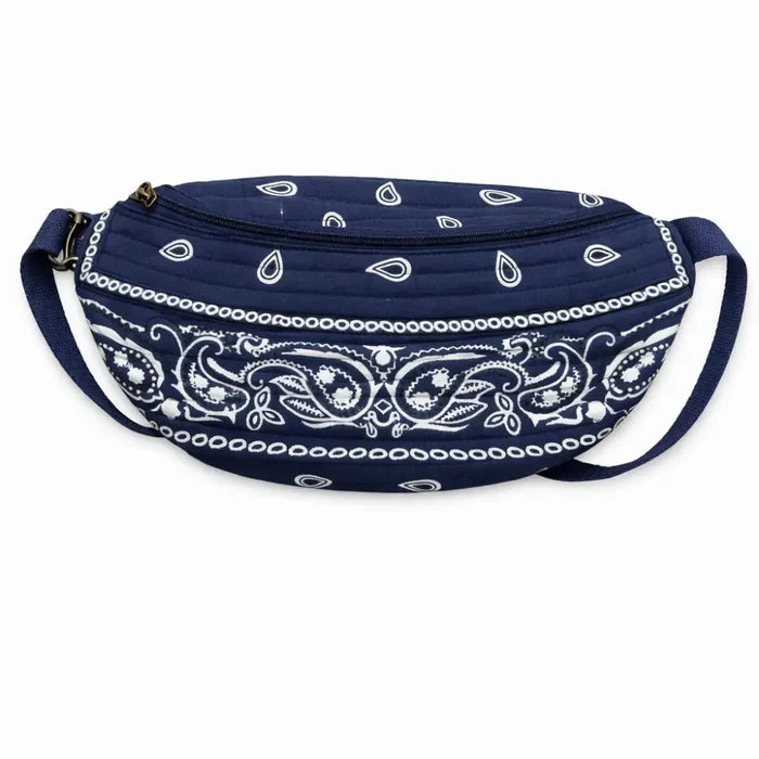 Dk. Blue Bandana Crossbody