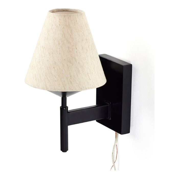 Dodie Sconce in Jet Black