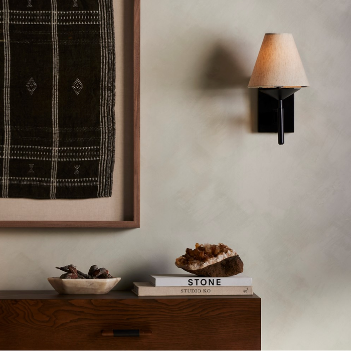 Dodie Sconce in Jet Black