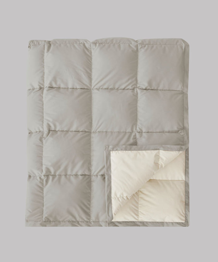 Down Throw - Bone-Taupe Color - Front on