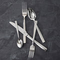 Fortessa 1.5.900.00.011 Catana 7 7/16" 18/10 Stainless Steel Extra Heavy Weight Dessert / Soup Spoon - 12/Pack