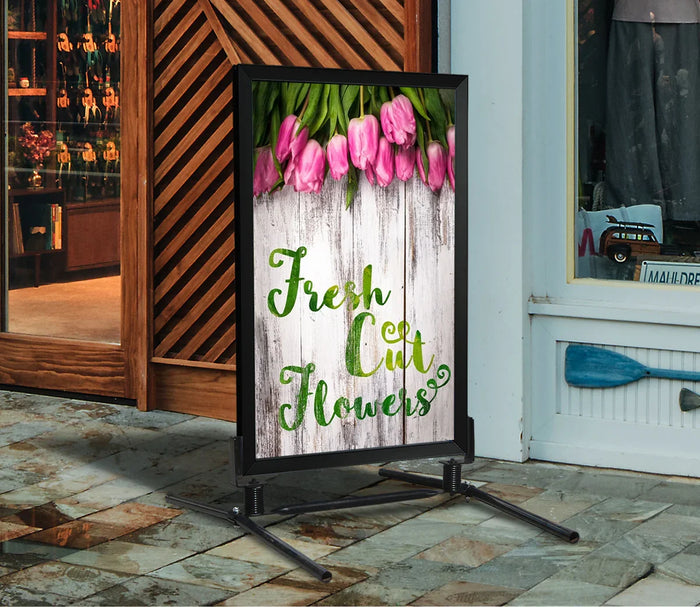 Fresh Cut Flowers Sign Insert - 28"w x 44"h - UnitedSign