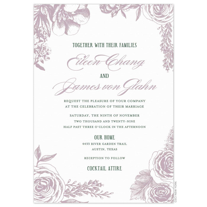 Fresh Picked Bouquet Invitation