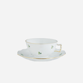Grape Leaves Low Teacup & Saucer
