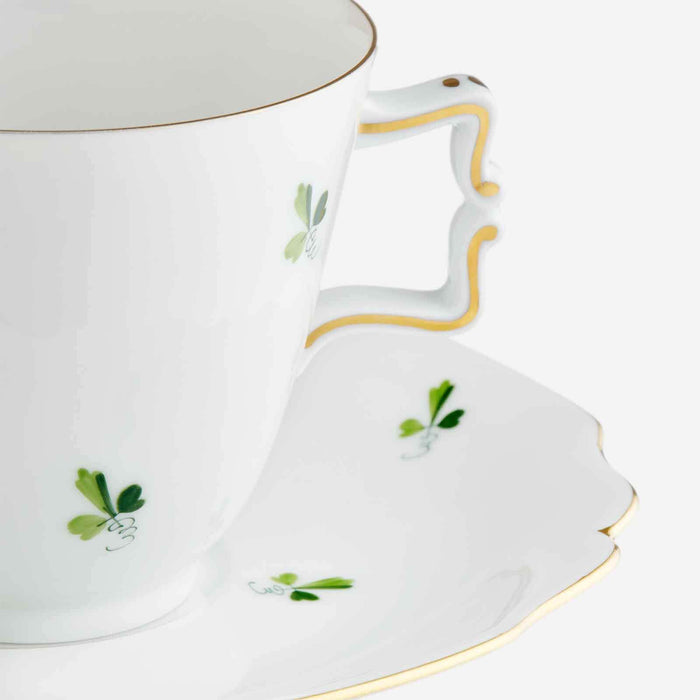 Grape Leaves Teacup & Saucer