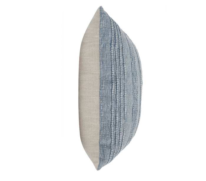 Gratitude Sea Fog Blue Pillow