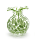 Two's Company Green Ruffle Vase