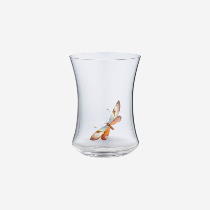 Hand-Painted Butterfly Tall Concave Tumbler - 1 Butterfly