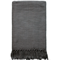 Hand Woven Throw - Steel