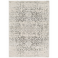 Harput Rug in Medium Gray/Light Beige