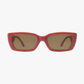 Haven Rose Clay Polarized Fashion Rectangle Sunglasses