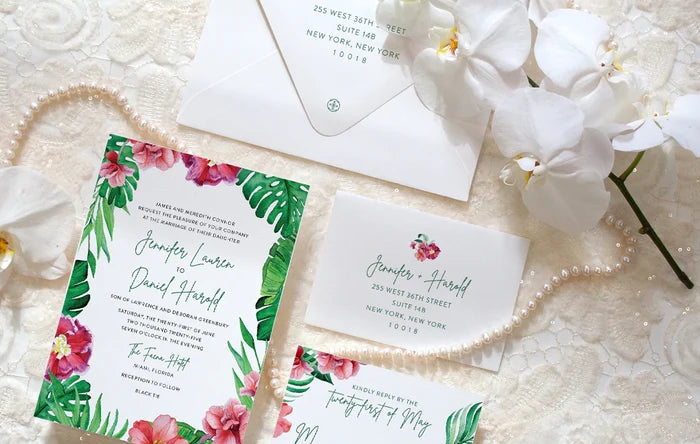 Hibiscus Palm Border Menu