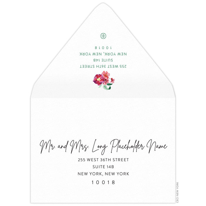 Hibiscus Palm Save the Date Envelope