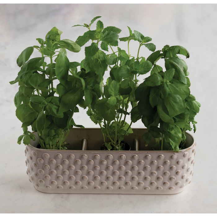 Hobnail Window Planter with 3 Sections