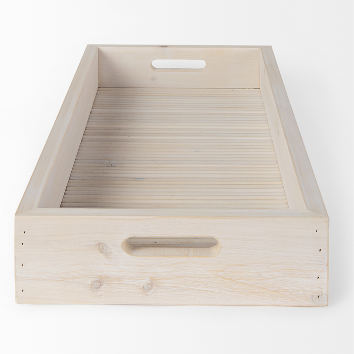 Horatio Natural Wood Rectangular Tray