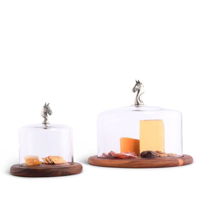 Covered Wood Cheese Board - Horse  Vagabond House