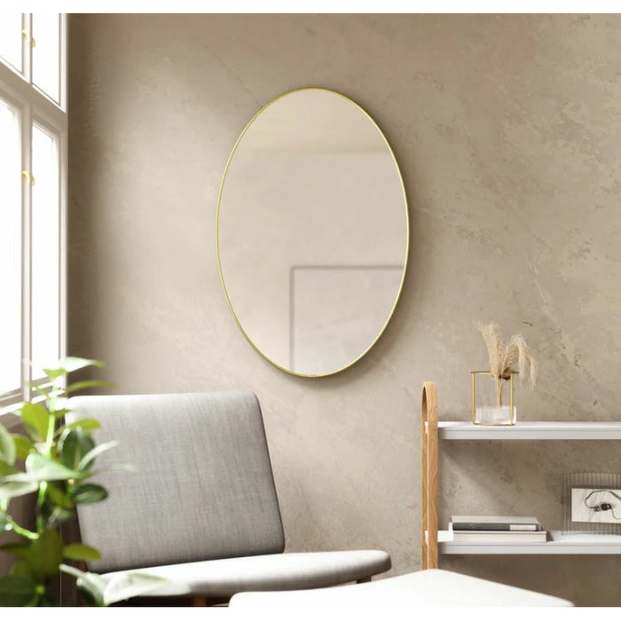 Hubba Mirror Oval - Brass
