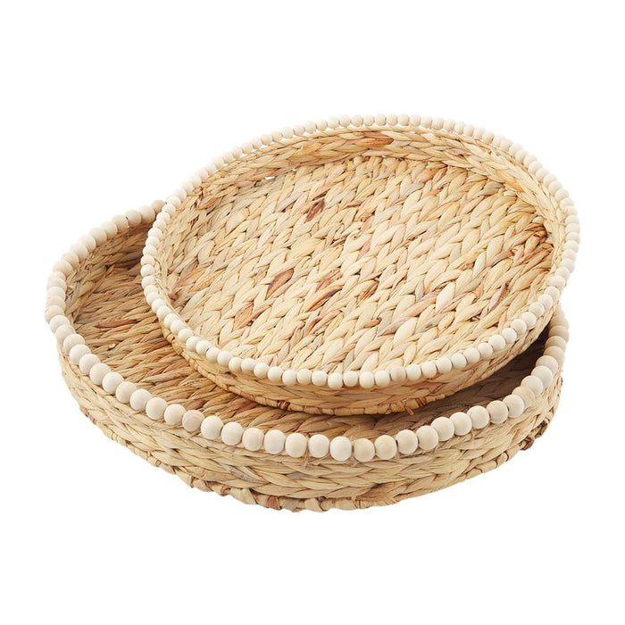 Hyacinth Beaded Trays