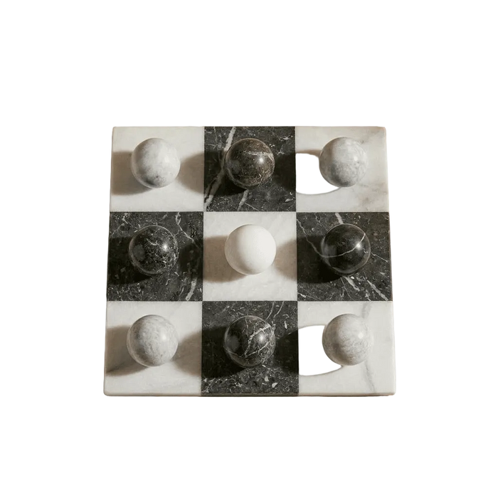 Italian Marble Tic Tac Toe Set