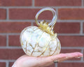 Ivory Tilted Pumpkin