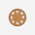 Jaipur Bread Plate Burnt Orange