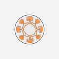 Jaipur Dessert Plate Burnt Orange