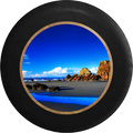 Jeep Liberty Tire Cover With Caribbean Beach Print