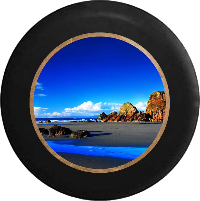 Jeep Liberty Tire Cover With Caribbean Beach Print