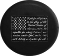 Jeep Liberty Tire Cover With Distressed Pledge Print (Liberty 02-12)