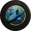 Jeep Liberty Tire Cover With US Submarine