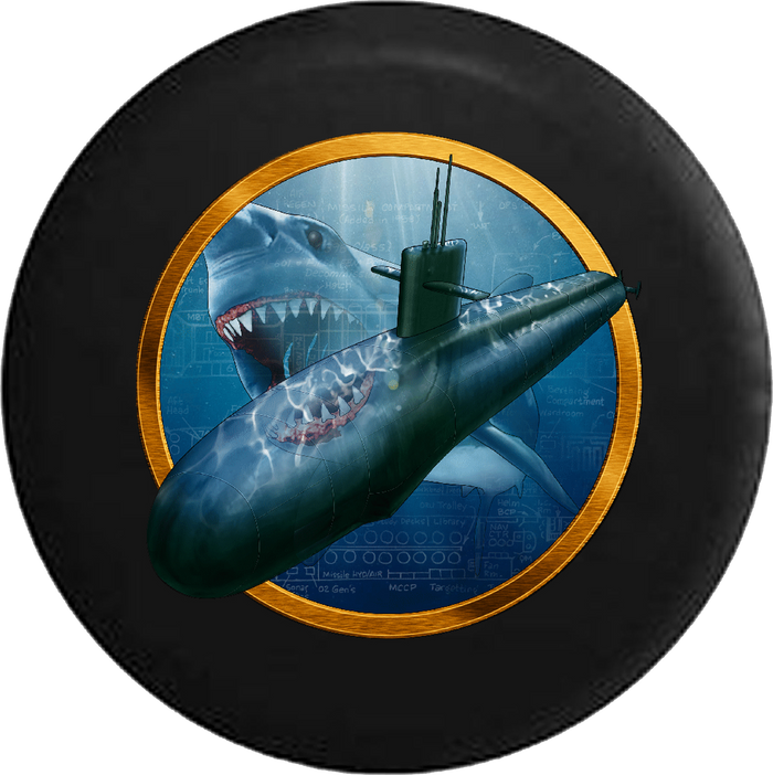 Jeep Liberty Tire Cover With US Submarine