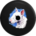 Jeep Wrangler JL Backup Camera Day Bull Terrier Dog Adopt Rescue RV Camper Spare Tire Cover-35 inch