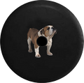 Jeep Wrangler JL Backup Camera Day English Bulldog Bull Dog Standing RV Camper Spare Tire Cover-35 inch