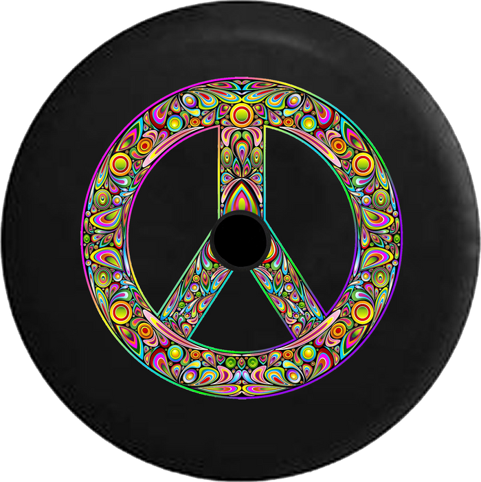 Jeep Wrangler JL Backup Camera Day American Indian Chief Skull Feathers RV Camper Spare Tire Cover-35 inch